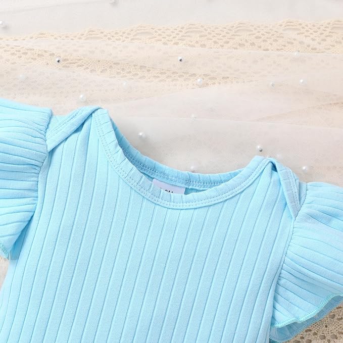 Tiny Cutey Newborn Infant Baby Girl Clothes Romper Floral Shorts Set Summer Outfits Baby Girls' Clothing