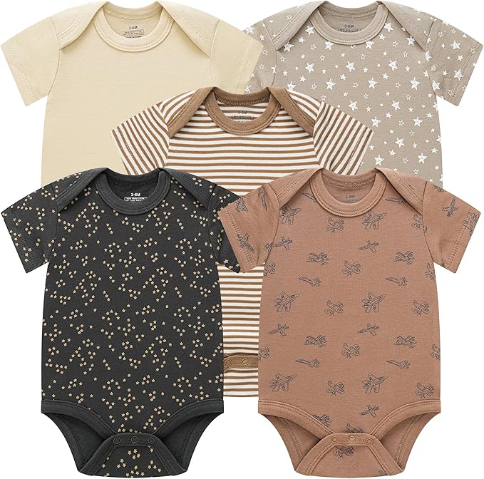 Baby Newborn Layette 10-Piece Sets Cotton Bodysuits Pants Sets for Baby Boys Girls Toddler Unisex Baby Gift Set