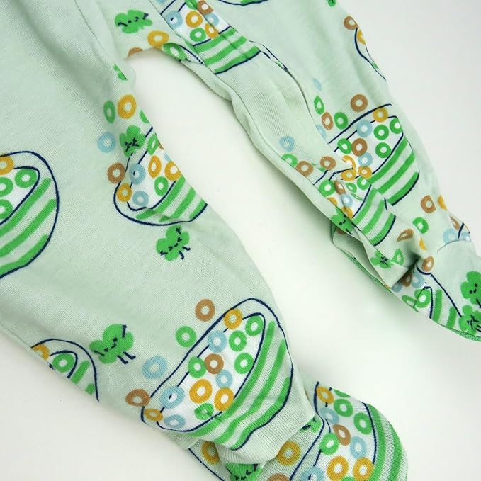 HonestBaby Baby Celebration Sleep & Play Footed One-Piece Pajama Sleeper 100% Organic Cotton