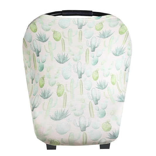 Baby Car Seat Cover Canopy and Nursing Cover Multi-Use Stretchy 5 in 1 Gift Desert by Copper Pearl