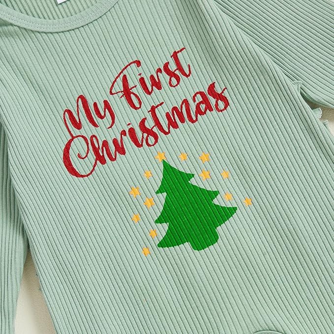 Newborn Baby Girls Rompers Knit Round Neck Long Sleeve Infant Fall Jumpsuits with Headband Coming Home Outfit