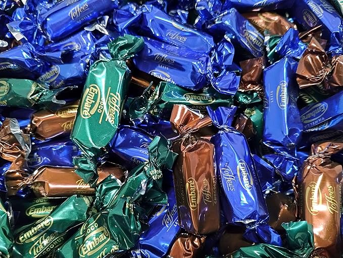 Assorted Toffee Candy - 2 lbs of Fresh Delicious Assorted Individually Wrapped Toffee