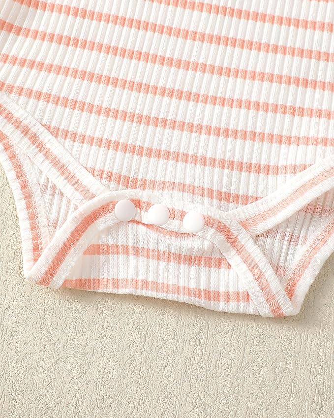 Renotemy Newborn Baby Girl Clothes Outfits Infant Romper Ruffle Floral Pants Cute Toddler Baby Girl Clothes Set