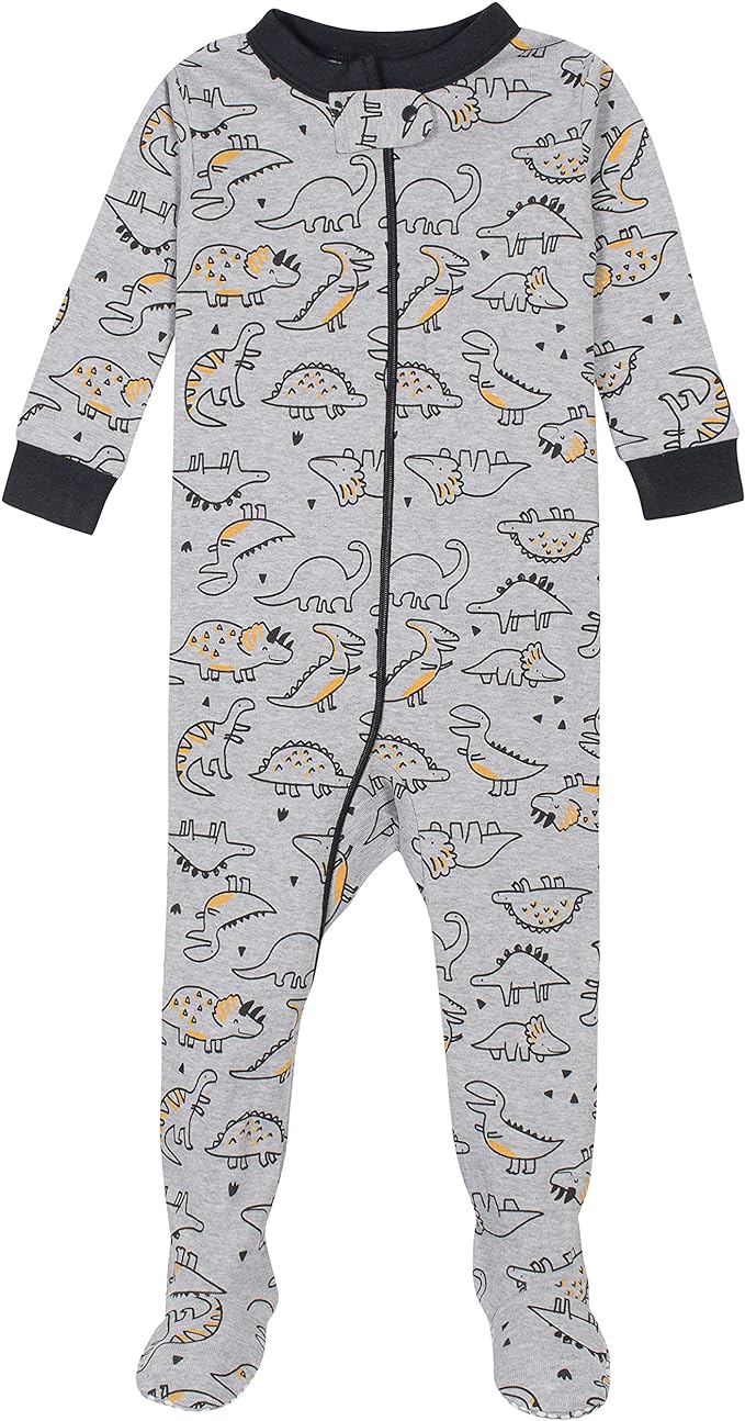 Gerber Baby Boys' 2-Pack Footed Pajamas