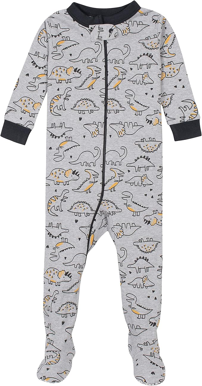 Gerber Baby Boys' 2-Pack Footed Pajamas