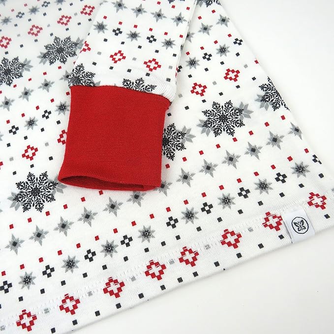 HonestBaby 4 Piece Pajamas Sleepwear Pjs 100% Organic Cotton for Infant Baby and Toddler Boys, Girls, Unisex