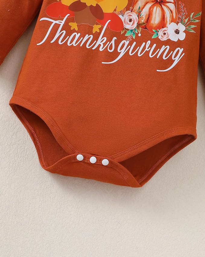 Infant Baby Girl Clothes Newborn Girl Outfit Long Sleeve Romper Pants Set Cute Baby Clothes for Girls Fall/Winter