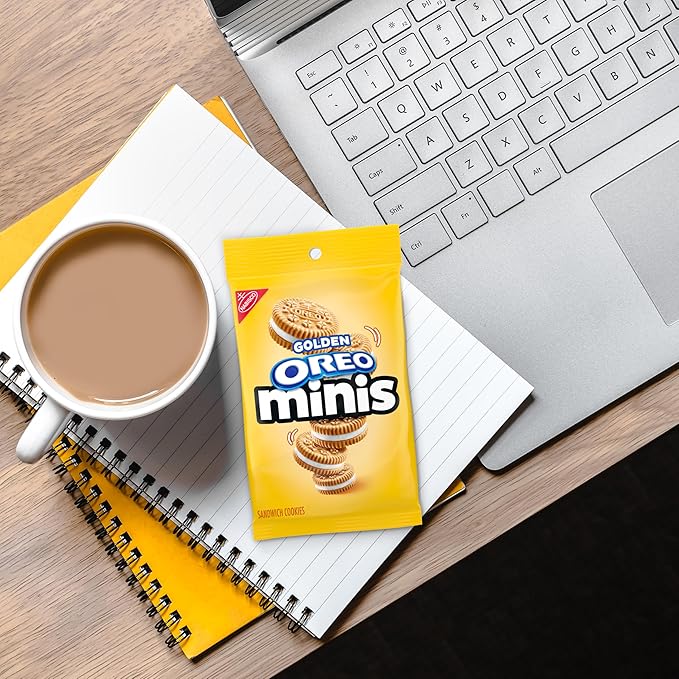 OREO Minis Golden Sandwich Cookies, 12 - 3 oz Bags