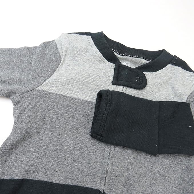 HonestBaby Baby Celebration Sleep & Play Footed One-Piece Pajama Sleeper 100% Organic Cotton