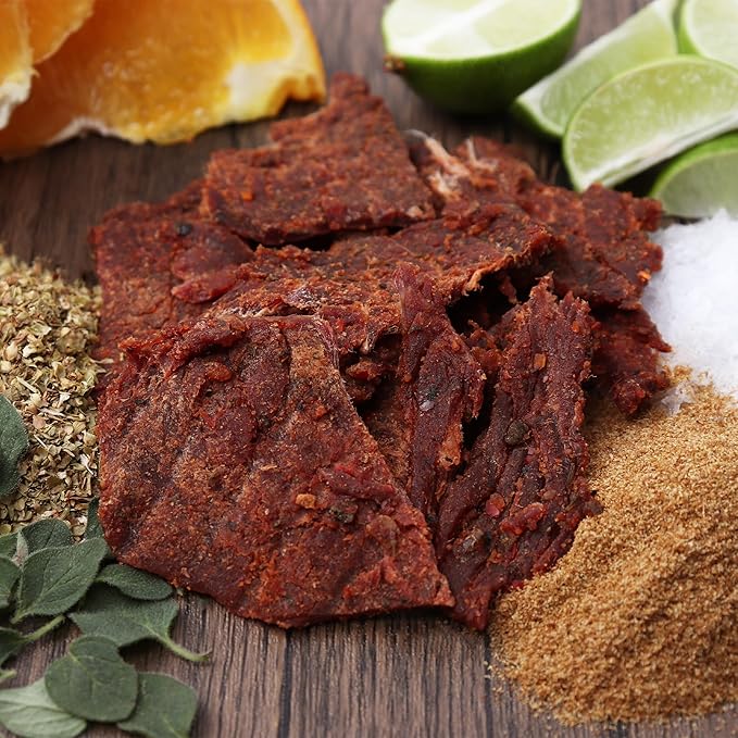 Field Trip Grass Fed Beef Jerky, Healthy Gluten Free Snacks, All Natural, Paleo-Friendly Beef Jerky, High Protein, Low Carb Snack with No Nitrates, 1oz Bag, 12 Pack, Carne Asada