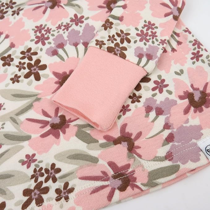 HonestBaby Classics 2-Piece Pajamas Sleepwear Pjs 100% Organic Cotton for Baby, Toddler, Kids