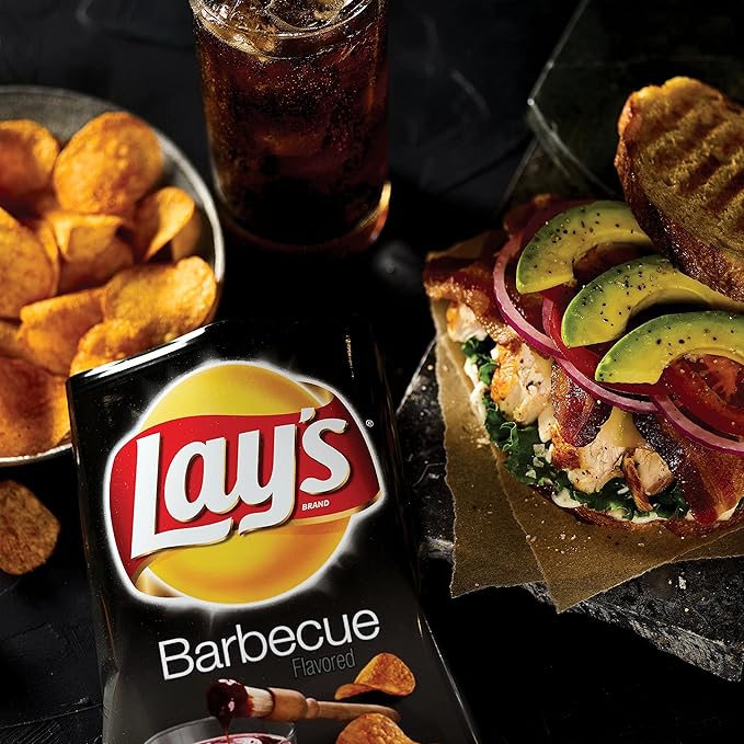 Lay's Potato Chips, Barbecue, 1.5 Ounce (Pack of 64)