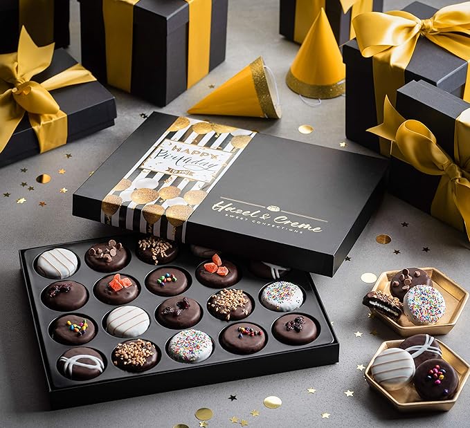 Happy Birthday Cookies - Cookie Gift Basket - Gourmet Vegan Food Gifting (Birthday)