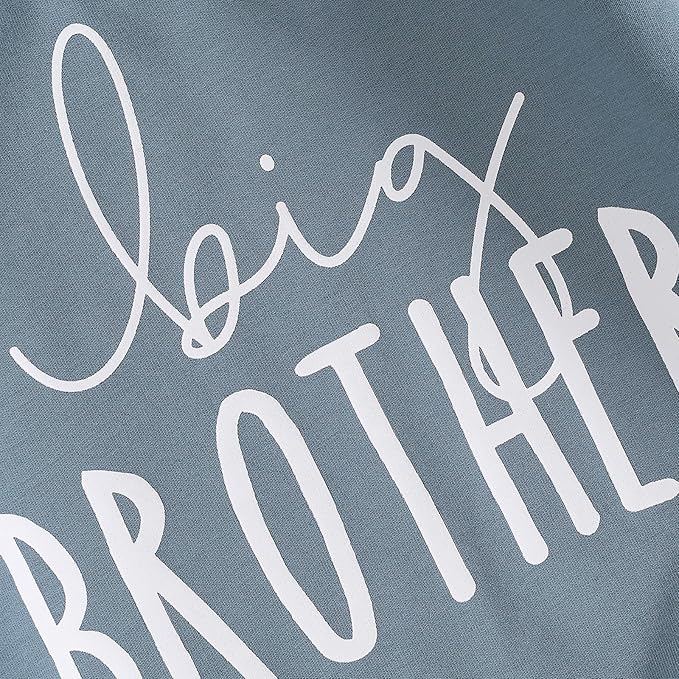 Twopumpkin Baby Toddler Girl Boy Sweatshirt/Romper Long Sleeve Sister Brother Matching Outfit Newborn Clothes