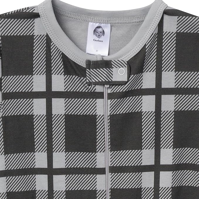 Gerber baby-boys 2-pack Snug Fit Footed Cotton Pajamas