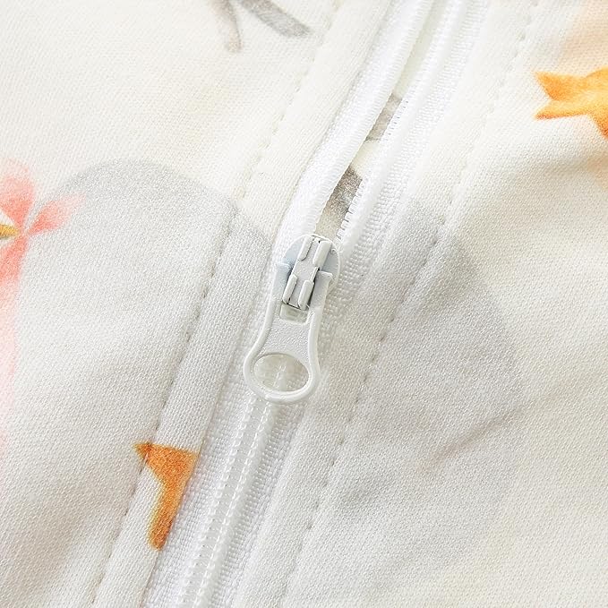 Baby Boy Girl Romper Short Sleeve 100% Cotton Bodysuit Outfits 2 Way Zipper Jumpsuit