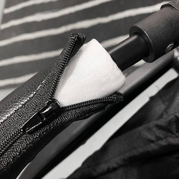 Baby Stroller Bumper Bar,Armrest, Handle, Crossbar Accessories for BBZ YoYo and Yoyo+,Black PU Leather