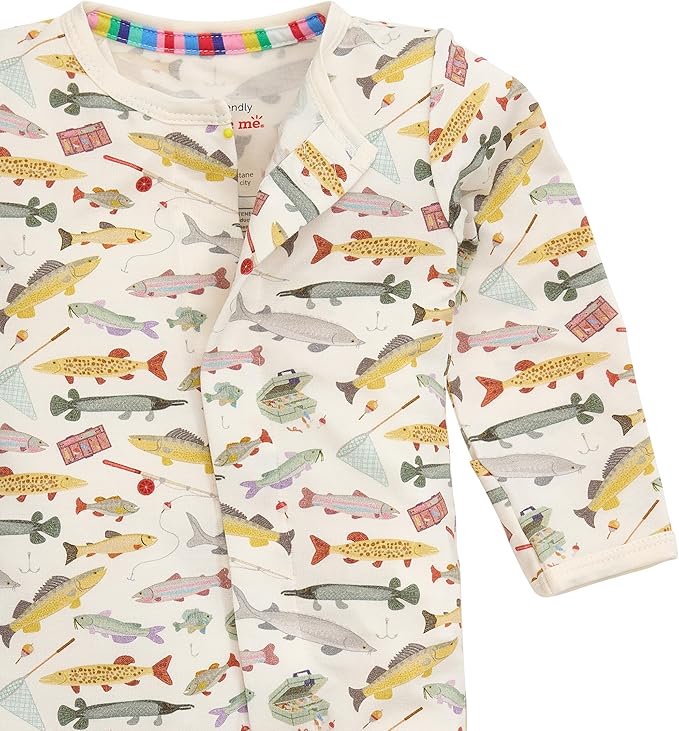 Magnetic Me Boys Modal Magnetic Baby Footie Pajamas | Silky Soft Modal Fabric | Baby Sleepers Available in Sizes PRE - 24M