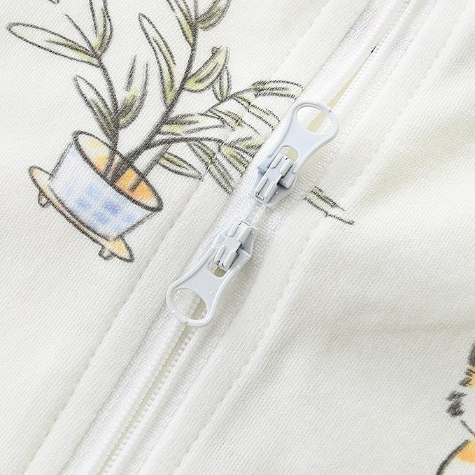 Baby Boy Girl Romper Short Sleeve 100% Cotton Bodysuit Outfits 2 Way Zipper Jumpsuit