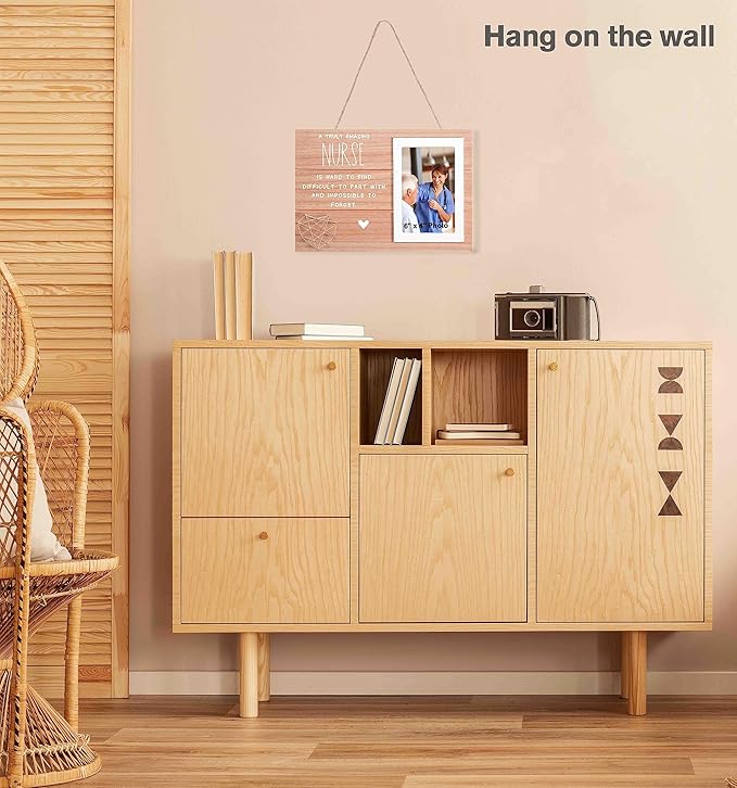 Nurses Week,Graduation,Birthday,Christmas Gift-Nurse Appreciation Sign Gift-Photo Frame Picture Frame-An Amazing Nurse Is Hard To Find,Thank You Present