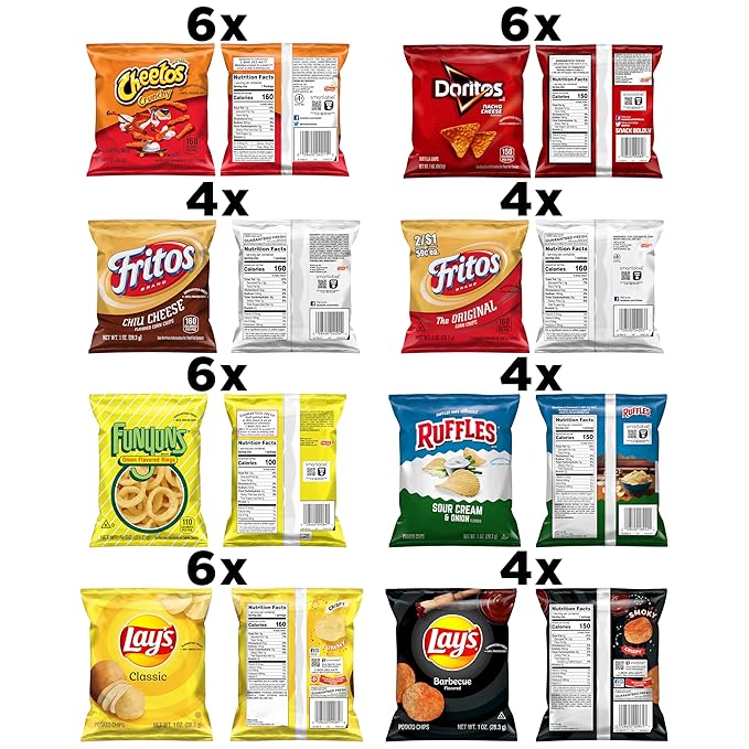 Frito-Lay Variety Packs, Party Mix, Single Serve Bags (40 Pack)