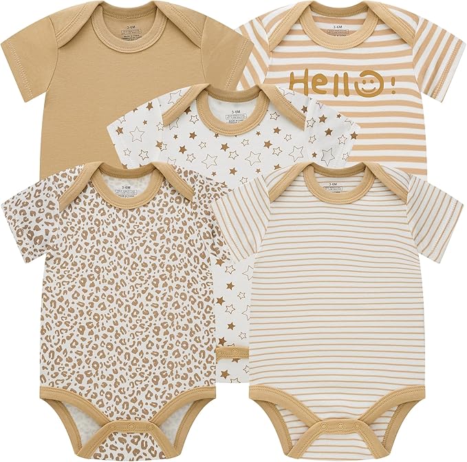 Baby Newborn Layette 10-Piece Sets Cotton Bodysuits Pants Sets for Baby Boys Girls Toddler Unisex Baby Gift Set