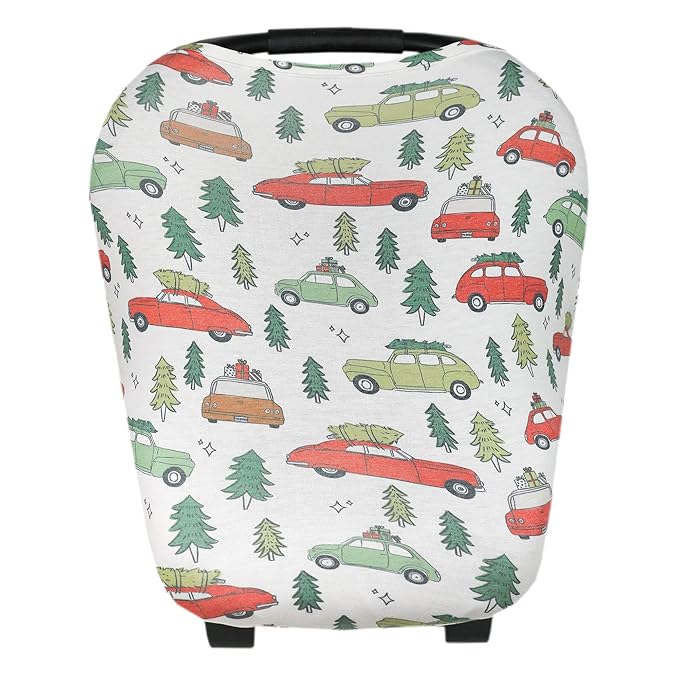 Copper Pearl Multi-Use Cover: Car Seat Covers, Nursing Cover, and Stroller Cover for Sun - Stretchy Fabric, All-Season Use, Stylish Designs, Easy Access for Moms - Griswold