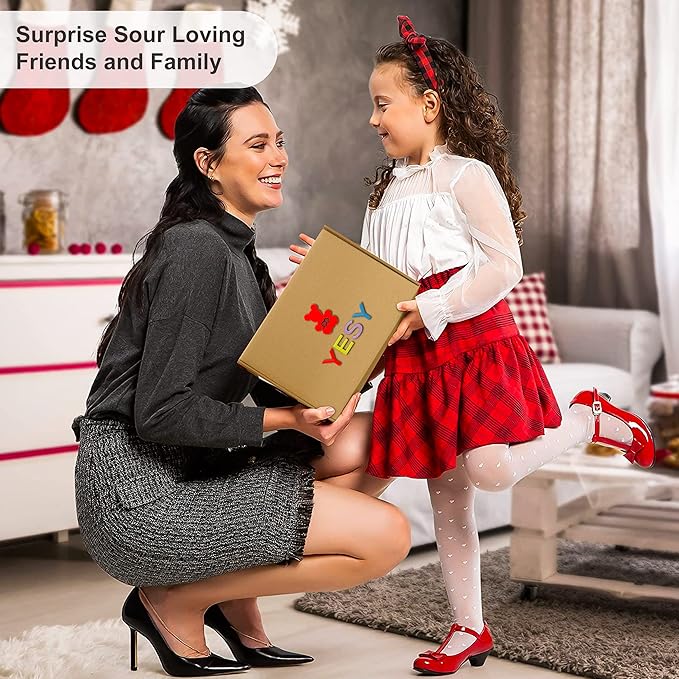 Sour Candy Box -Bulk Sour Variety Pack - Individually Wrapped Super Sour Favorites - Candy Mix with Sour Skittles, War, Sour Kids, Lemonhead and More - 30 Count for Kids and Adults