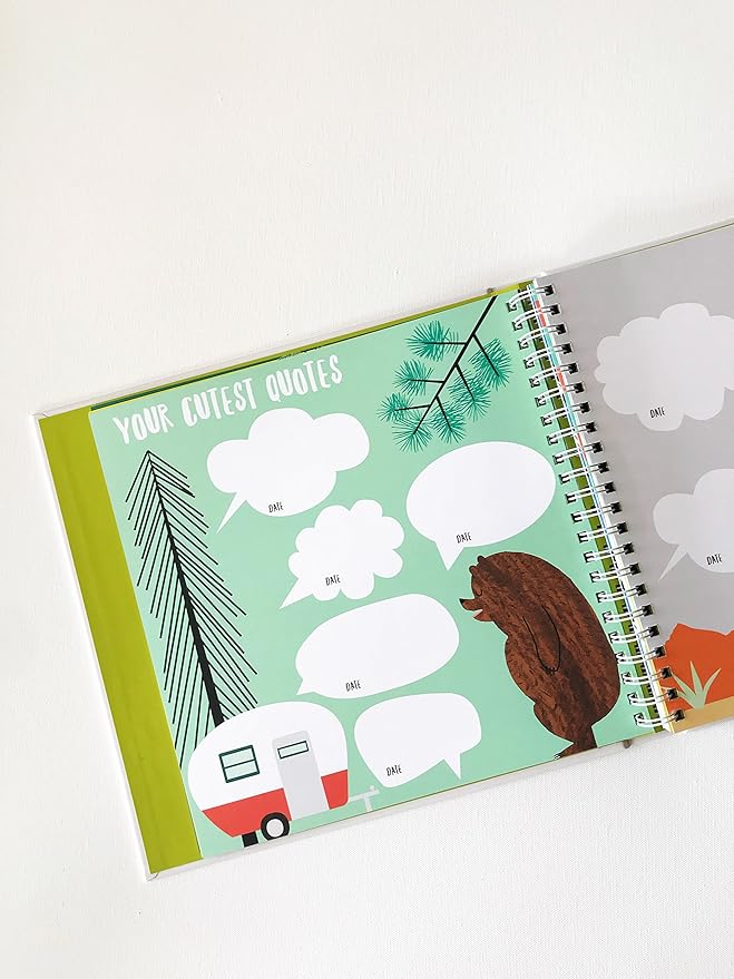 Lucy Darling Baby Journal - Stylish, Eco-Friendly 106 Pages for Recording Precious Milestones, Just Add Photos and Writing