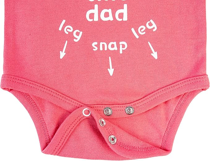 Cnins Funny Baby Bodysuit & Daddy Matching Cotton Outfit for Wild One 1st Birthday, Unisex Newborn Infant Clothes 0-24M