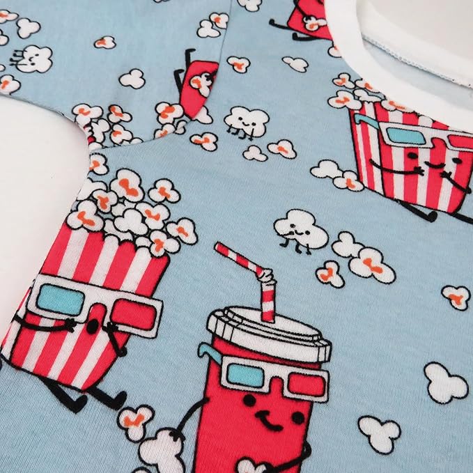 HonestBaby 2-Piece Pajamas Sleepwear Pjs 100% Organic Cotton for Baby, Toddler, Kids, Boy