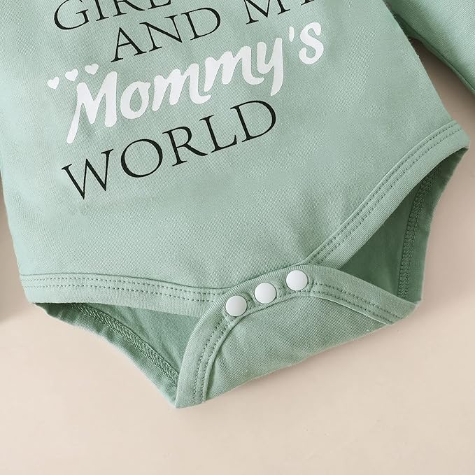 Renotemy Newborn Baby Girl Clothes Outfits Infant Romper Ruffle Floral Pants Cute Toddler Baby Girl Clothes Set