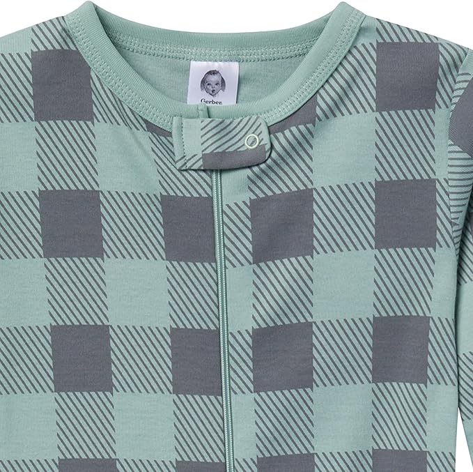 Gerber baby-boys 2-pack Snug Fit Footed Cotton Pajamas