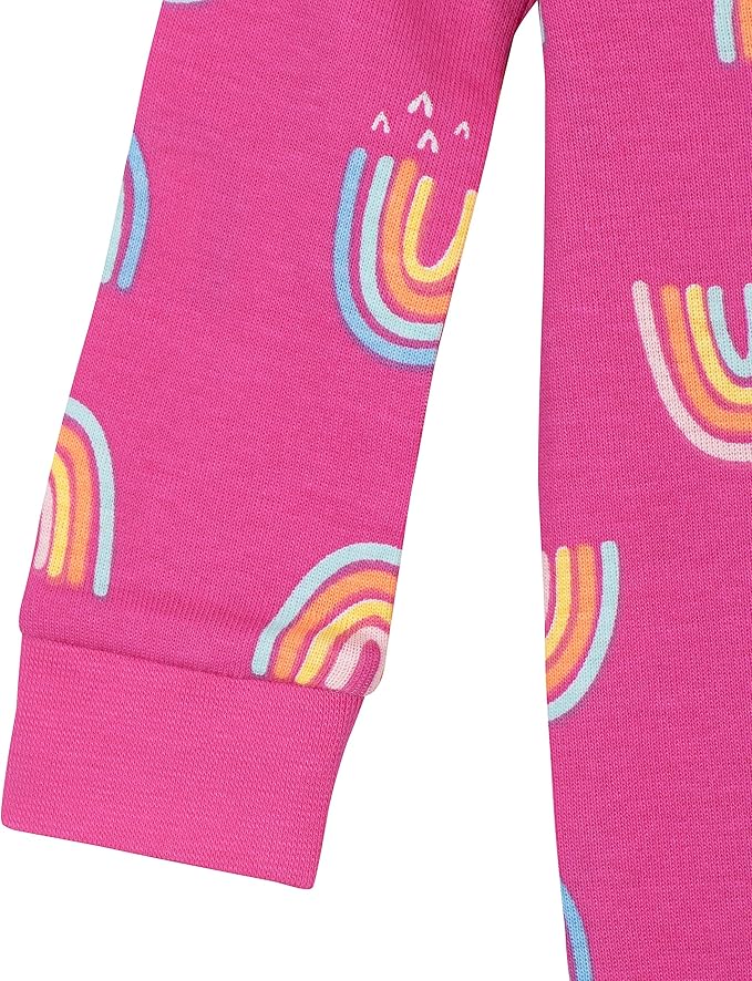 Gerber Baby Girls' 2-Pack Footed Pajamas