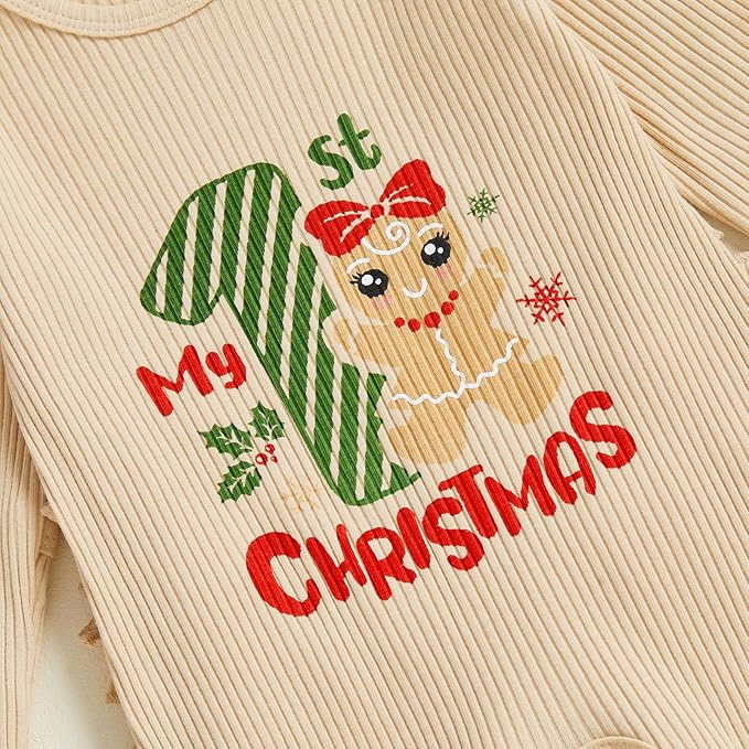 Newborn Baby Girls Rompers Knit Round Neck Long Sleeve Infant Fall Jumpsuits with Headband Coming Home Outfit