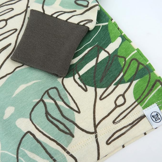 HonestBaby 4 Piece Pajamas Sleepwear Pjs 100% Organic Cotton for Infant Baby and Toddler Boys, Girls, Unisex