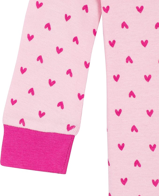 Gerber Baby Girls' 2-Pack Footed Pajamas