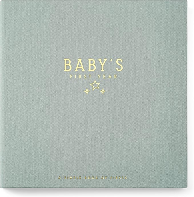 Lucy Darling Baby Memory Book – Celestial Skies | Luxury Baby First Year Book & Photo Album | Gender Neutral Keepsake Journal for Milestones, Memories & Photos | Thoughtful Pregnancy Gift