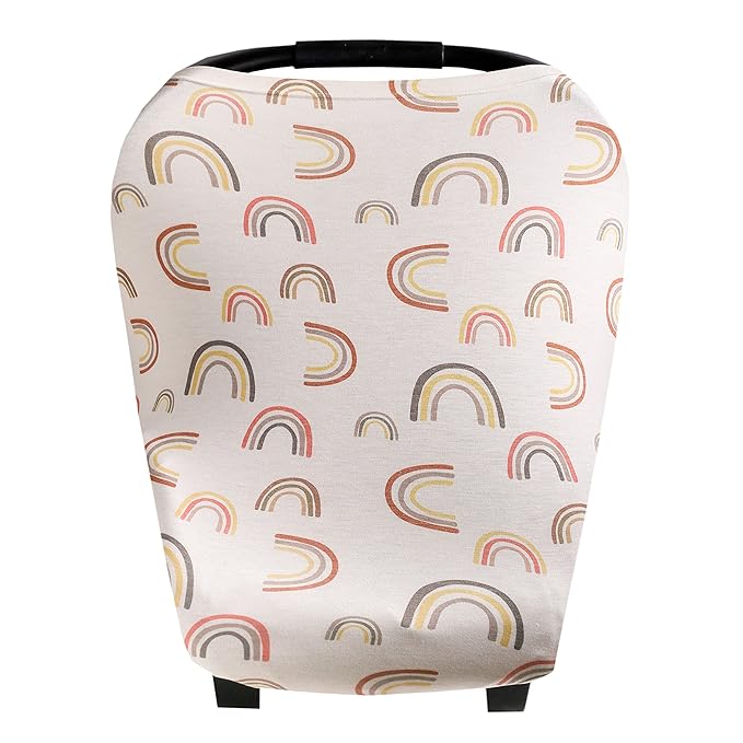 Baby Car Seat Cover Canopy and Nursing Cover Multi-Use Stretchy 5 in 1 Gift Kona by Copper Pearl