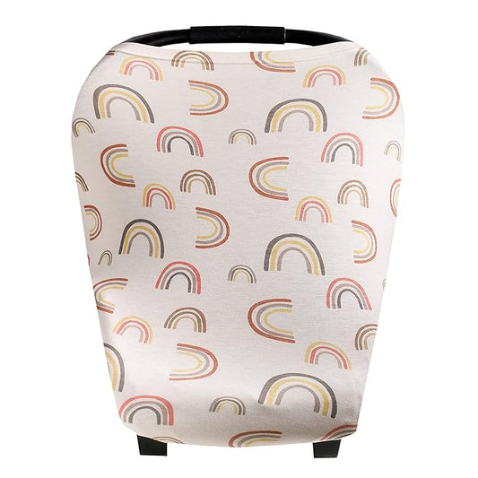Baby Car Seat Cover Canopy and Nursing Cover Multi-Use Stretchy 5 in 1 Gift Kona by Copper Pearl
