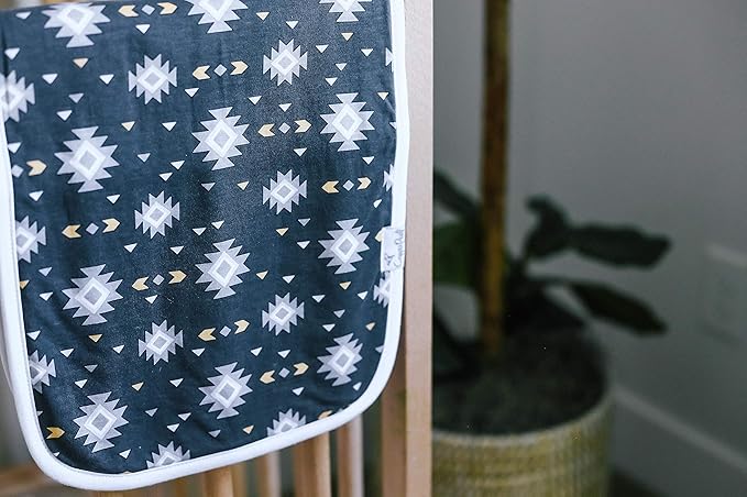 Copper Pearl Baby Burp Cloth Large 21''x10'' Size Premium Absorbent Triple Layer 3-Pack Gift Set “Cusco