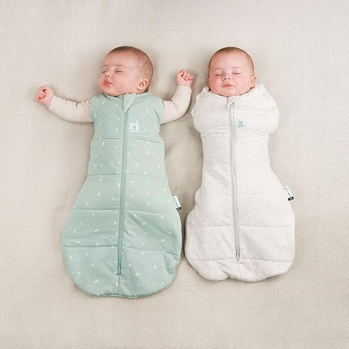 ergoPouch Cocoon Swaddle Sack 2.5 TOG - Baby Sleep Sack, Gentle Snug Fit Helps Calm Startle Reflex, Ideal for Arms In/Out Sleeping, Soft Breathable Fabric for Better Sleep (0 Months, Sage)