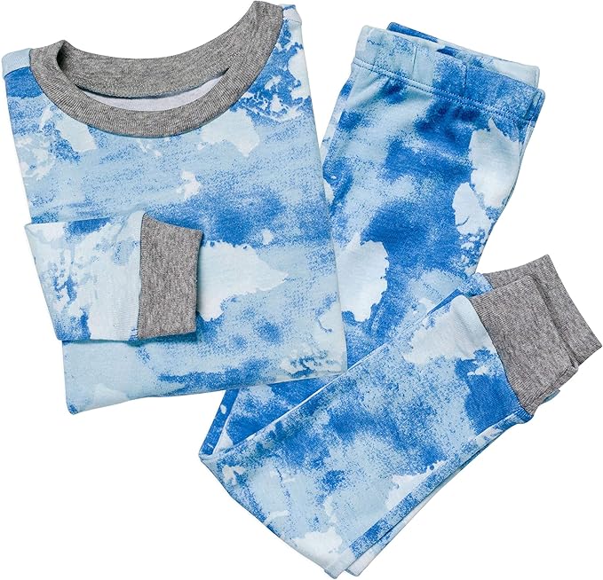 HonestBaby 2-Piece Pajamas Sleepwear Pjs 100% Organic Cotton for Baby, Toddler, Kids, Boy