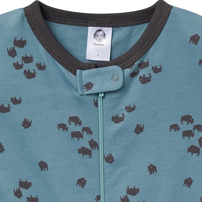 Gerber Baby-Boys 3-Pack Snug Fit Footless One-Piece Cotton Pajamas