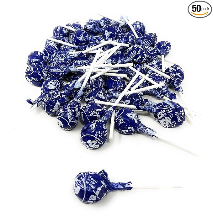 Purple Grape Tootsie Pops Bulk Candy 50+ Count Lollipops Suckers Variety Value Pack Aprox. 2.25 lbs (36 Oz)