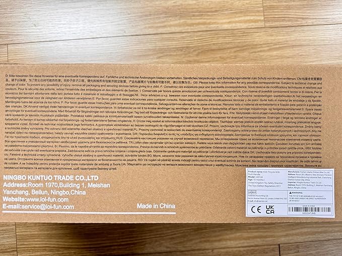 LOL-FUN Tricycle for Toddlers 1-3 Years Old Riding Toy, 5 in 1 Baby Balance Bike 2 Year Old Boys Girls with Parent Steering Push Handle