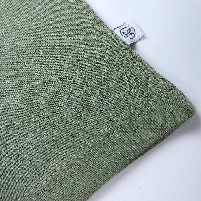 HonestBaby Unisex-Baby Multipack Harem Pants Roomy Fit Pull on Bottoms 100% Organic Cotton for Baby Boys, Girls