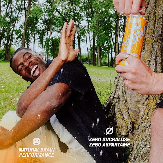 GURU Tropical Punch Organic Energy Drinks, Clean Energy Drink with Plant Based Natural Caffeine from Green Tea + L Theanine, Gluten Free and Vegan, 140MG Caffeine, Healthy Drinks, 12oz (Pack of 24)