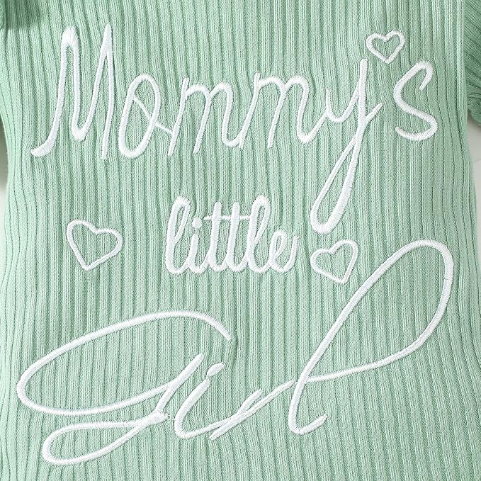 Infant Baby Girl Clothes Newborn Girl Outfit Long Sleeve Romper Pants Set Cute Baby Clothes for Girls Fall/Winter
