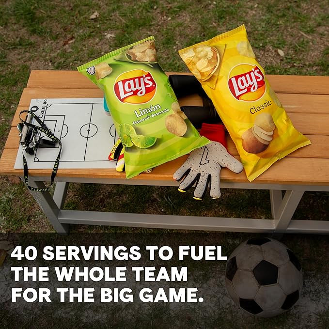 Lay's Potato Chips, Regular & Kettle Variety Pack, (Pack of 40)